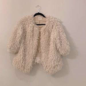 ZARA - super cute Shag Coat - 70s inspired - Size M